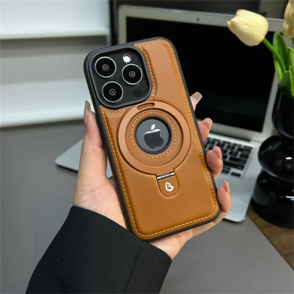 Luxury Magnetic Ring Stand iPhone Case