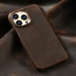 LANGSIDI Cowhide Leather iPhone Case
