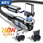 AUFU 240W Magnetic USB-C Fast Charging Cable