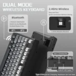 M96 Wireless Membrane Gaming Keyboard with LCD Screen & Media Knob - Image 6