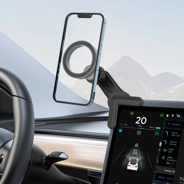 Magnetic 360° Car Phone Holder for Tesla