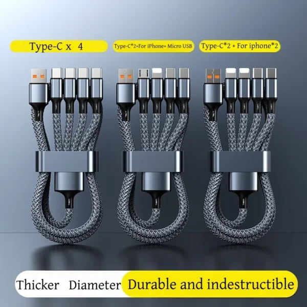 4-in-1 Multi-Device Charging Cable