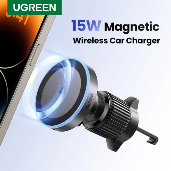 UGREEN Qi2 25W Magnetic Car Wireless Charger