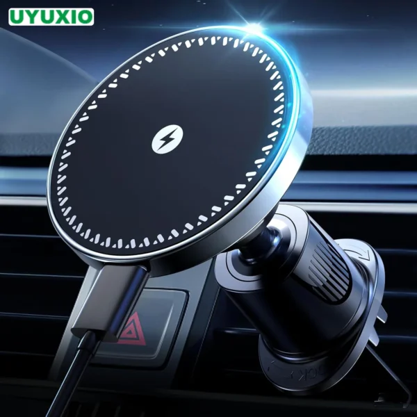 15W Magnetic Wireless Car Phone Charger