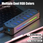 10-in-1 Powered USB 3.0 Hub with RGB - Image 6