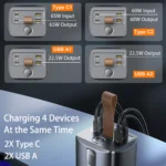 PISEN 60000mAh 65W PD Power Bank - Image 3