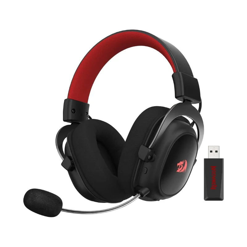 kf-Se864019ab2b2476983c157b96c80e019a Redragon H510 PRO Zeus-X RGB Wireless Gaming Headset - Image 1