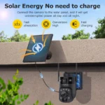 SHIWOJIA 12MP 4G Solar PTZ Security Camera with 60X Zoom - Image 2