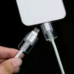 5 Pcs Phone Charger Cable Protector Clear TPU Charger Cable Winder Anti-Breaking Wire Protective Sleeve